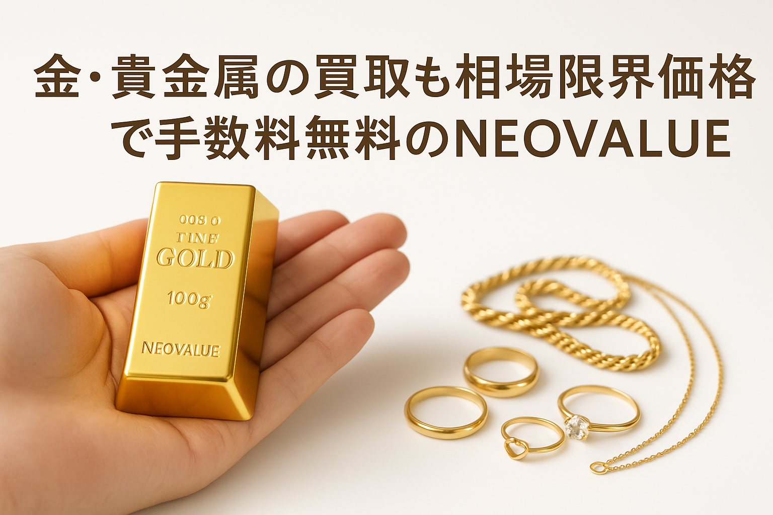 金・貴金属買取イメージ（NEOVALUE）